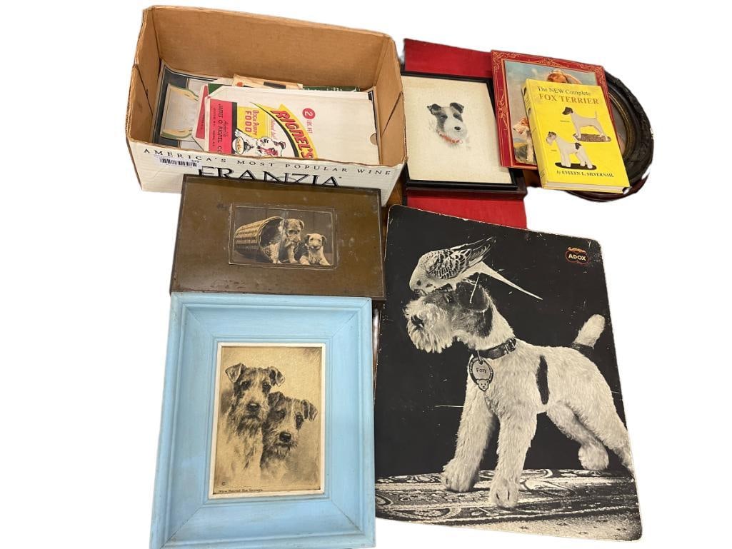 Wirehaired Fox Terrier books, advertising pieces and more (1 of 6)