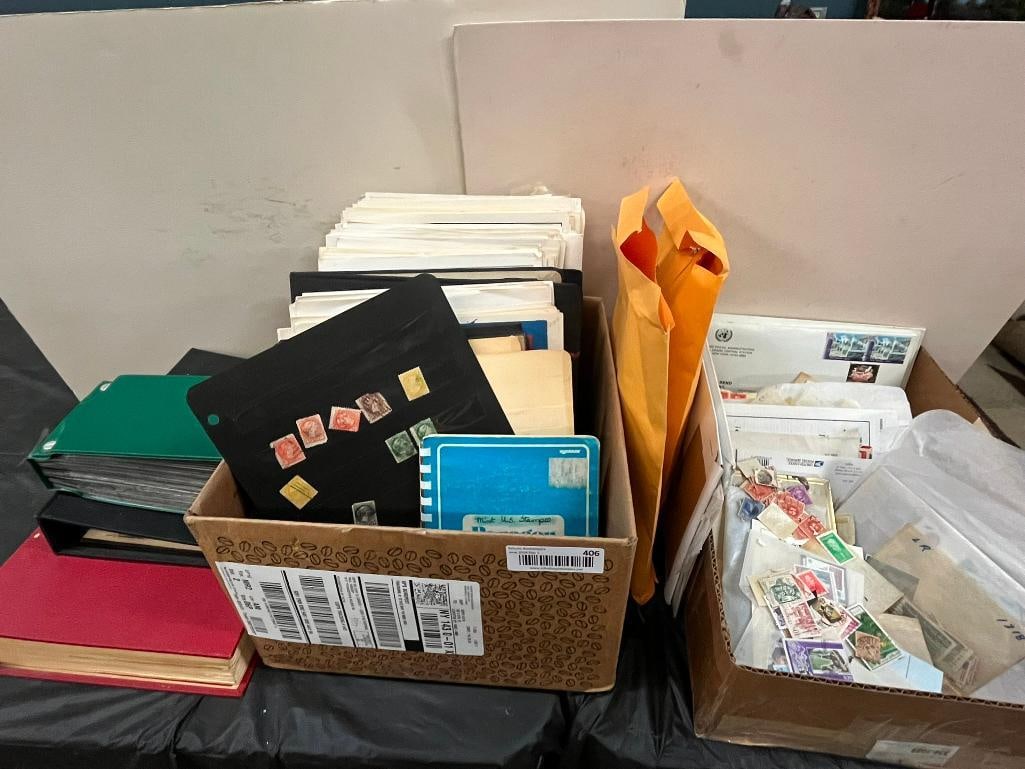 Mixed lot of U.S. and foreign stamps, first day covers (1 of 13)