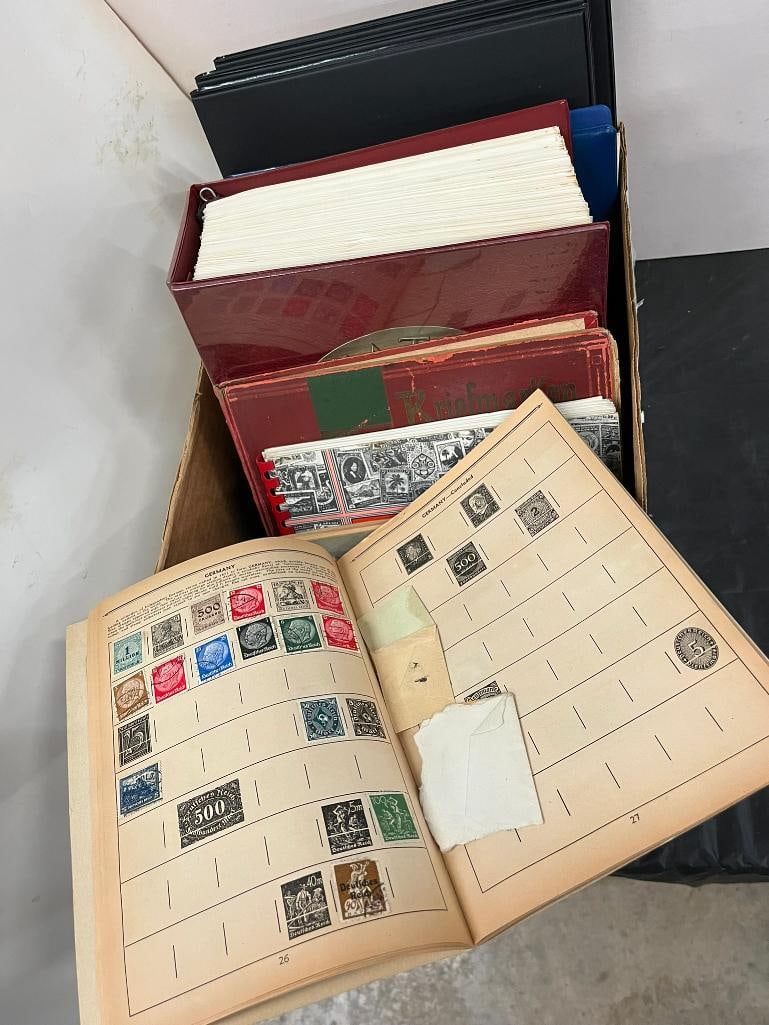 Box lot of U.S. and foreign stamps, including collectors stamps (1 of 20)