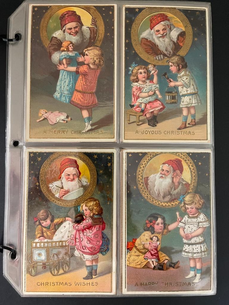 Group of early Christmas postcards, some printed in Germany (1 of 7)