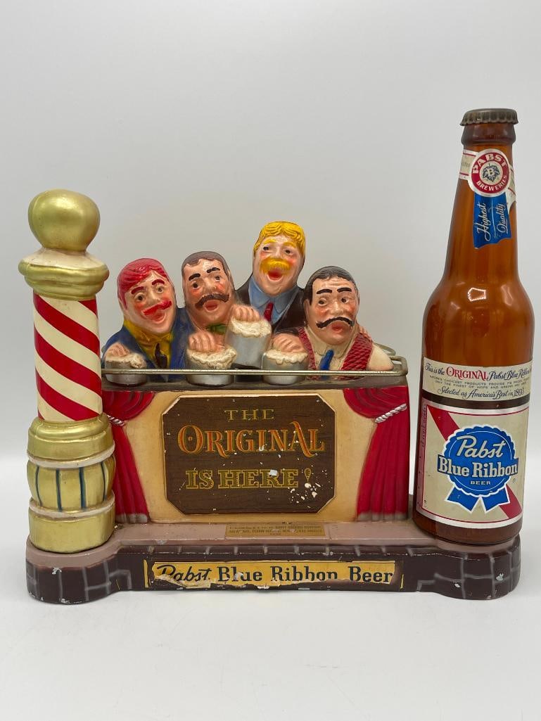 PBR Pabst Blue Ribbon Beer barber shop quartet bar advertising display (1 of 5)