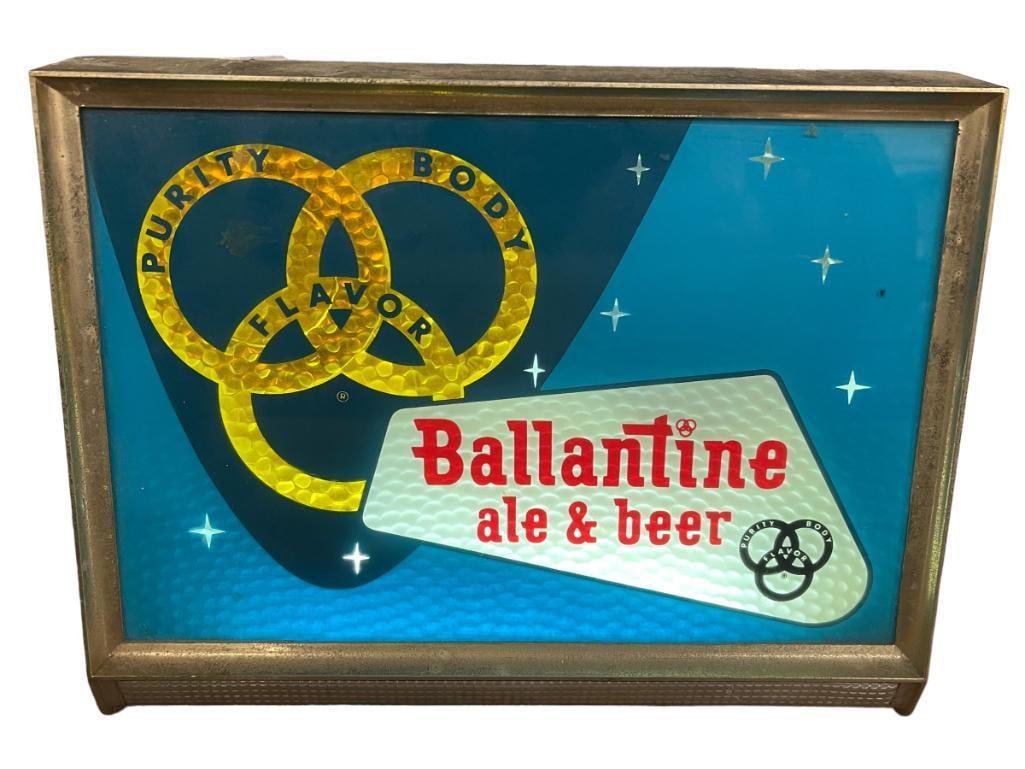 Ballantine Ale & Beer light up motion advertising sign (1 of 4)