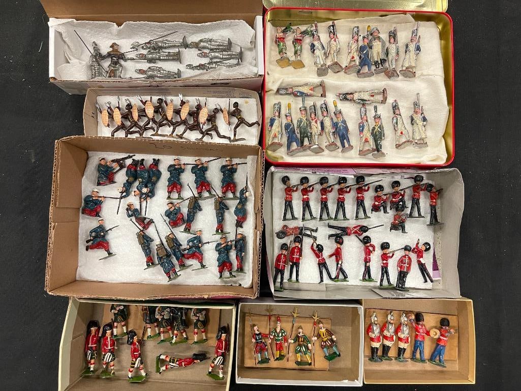 Group of Britains toy Soldiers, Zulu Warriors and more (1 of 9)