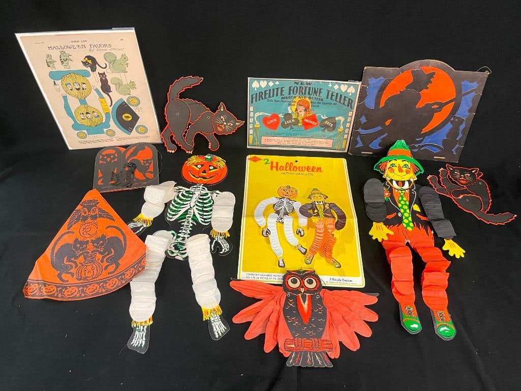 Vintage group of Halloween decorations and more (1 of 6)