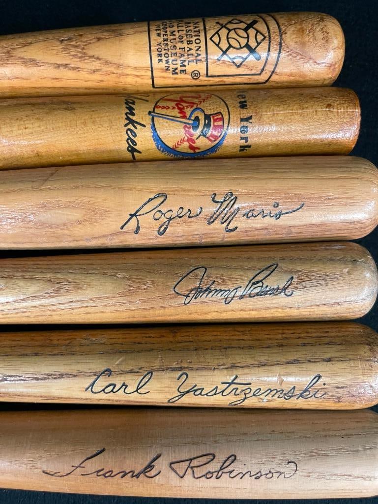Group of mini baseball bats Hillerich & Bradsby, Roger Maris, Johnny Bench and more (1 of 5)