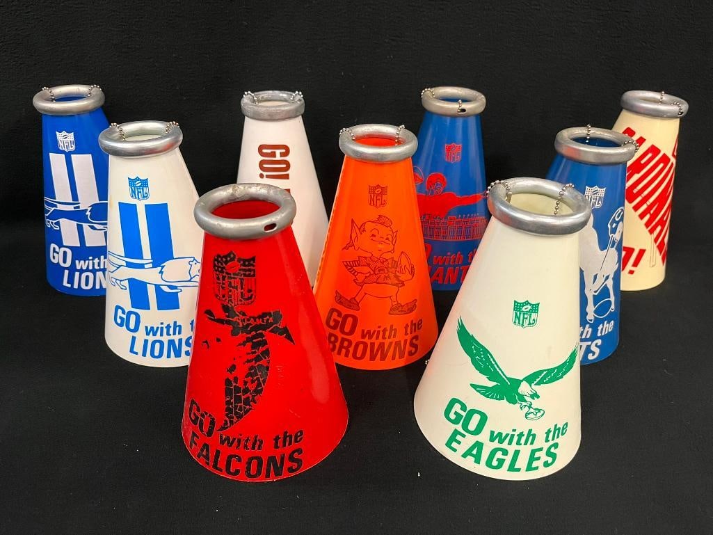 1960's NFL Yell-A-Phone group, Browns, Colts, Lions, Eagles, Giants and more (1 of 6)