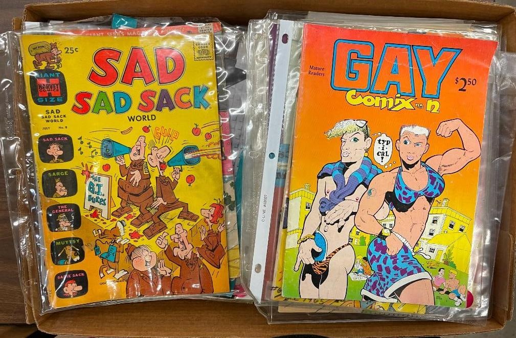 Vintage group of mixed comic books, Sad Sack, Dennis The Menace etc (1 of 9)