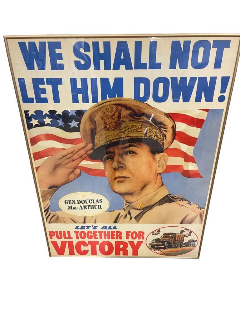 Douglas MacArthur WW2 Pull Together For Victory! poster (1 of 3)
