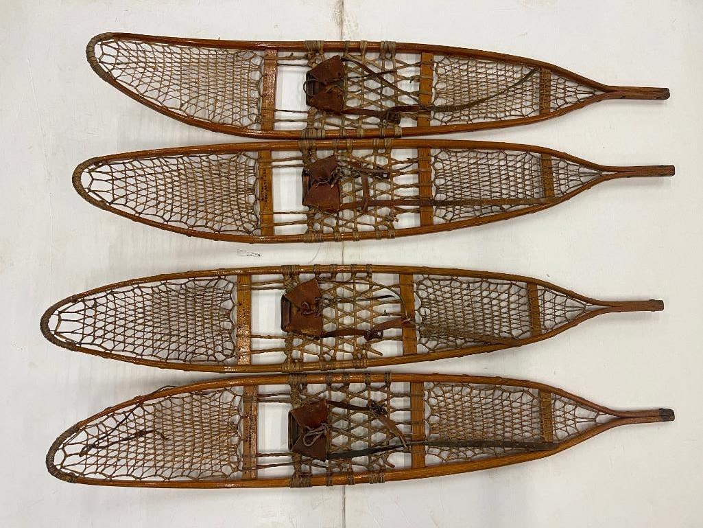 Snocraft Inc snowshoes, wood, leather and sinew (1 of 11)