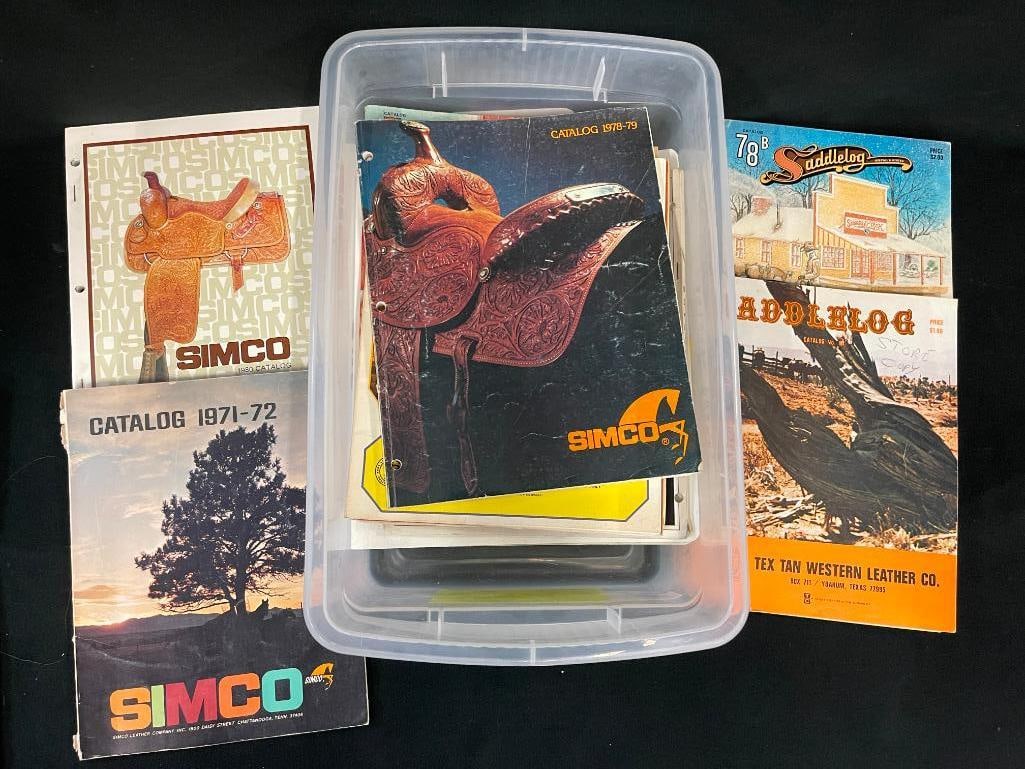 Group of saddlery catalogs, Tex Tan, Simco, Bona Allen etc. (1 of 6)