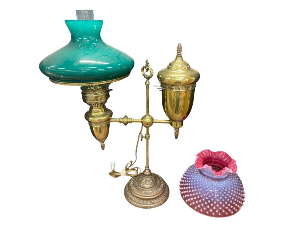 Student lamp with 2 shades (1 of 4)