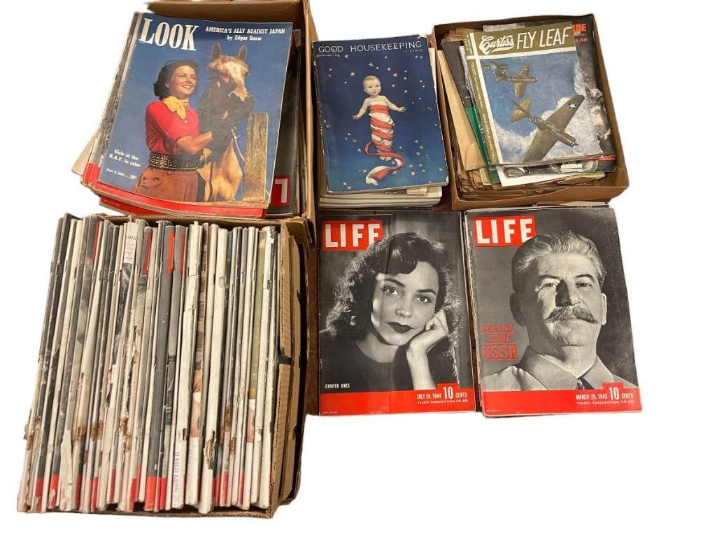 Group of 1940's LIFE Good Housekeeping magazines etc. (1 of 6)