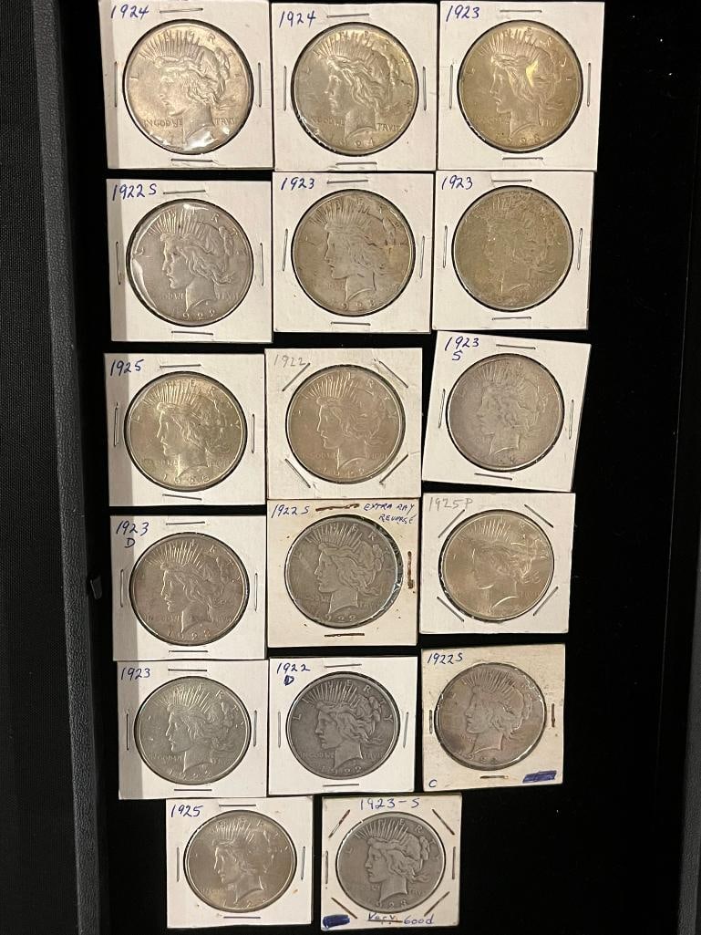 17 Peace Dollars (1 of 6)