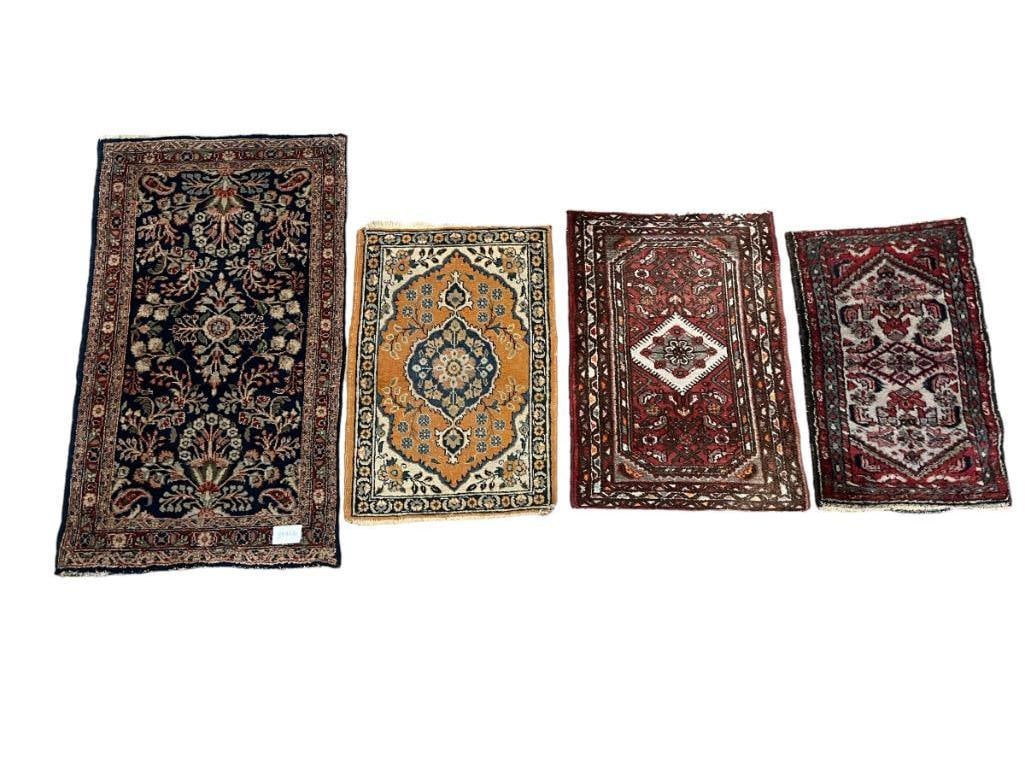 Group of 4 small Persian rugs (1 of 10)