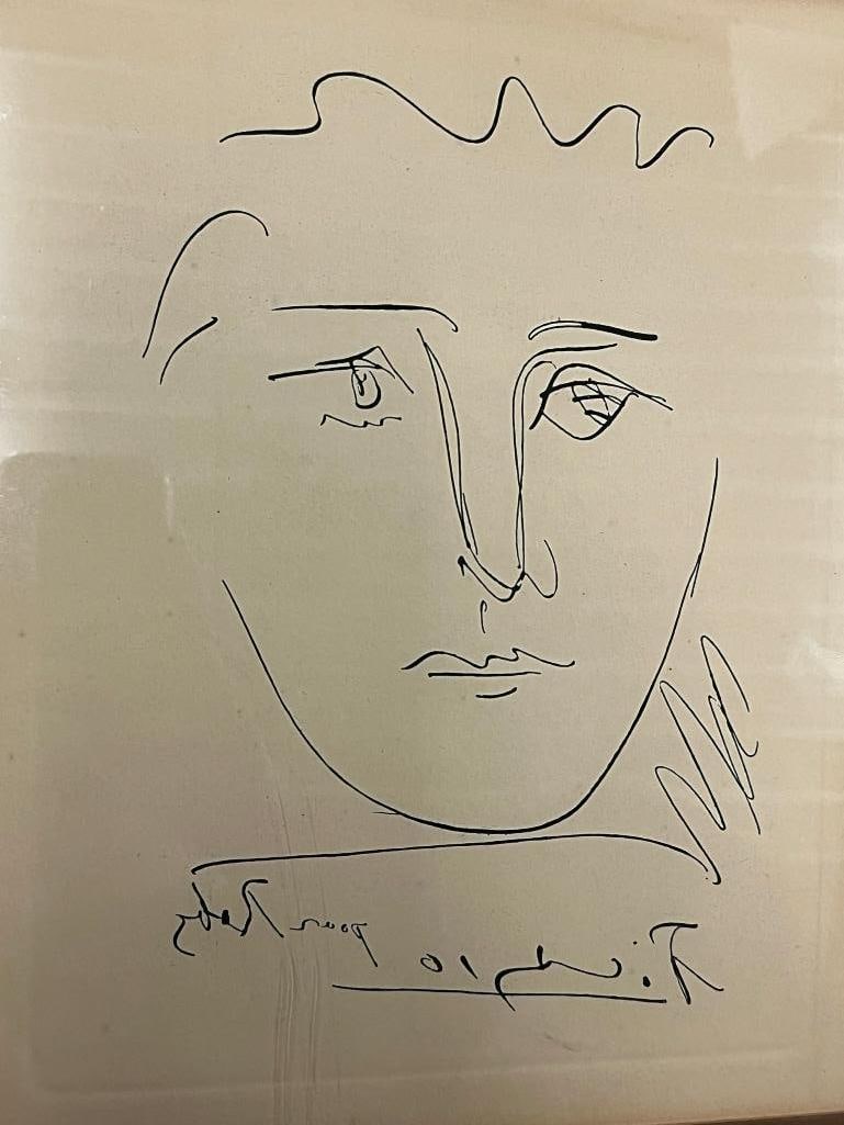 Pablo Picasso "Pour Roby" etching on paper (1 of 5)