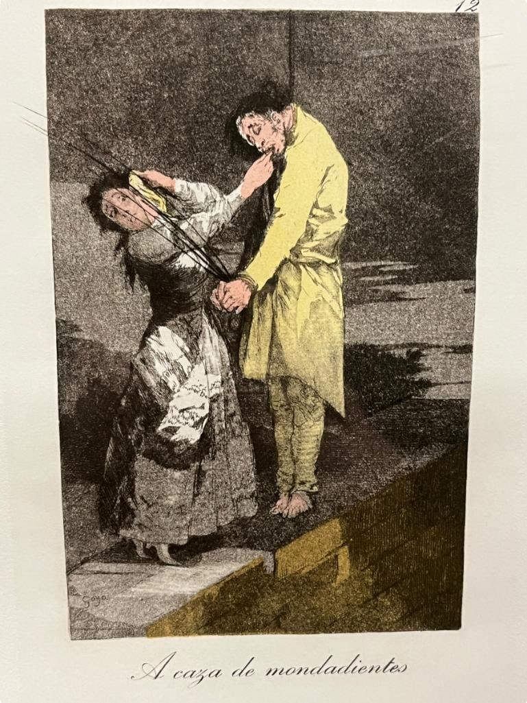 Salvador Dali signed Francisco de Goya print (1 of 7)