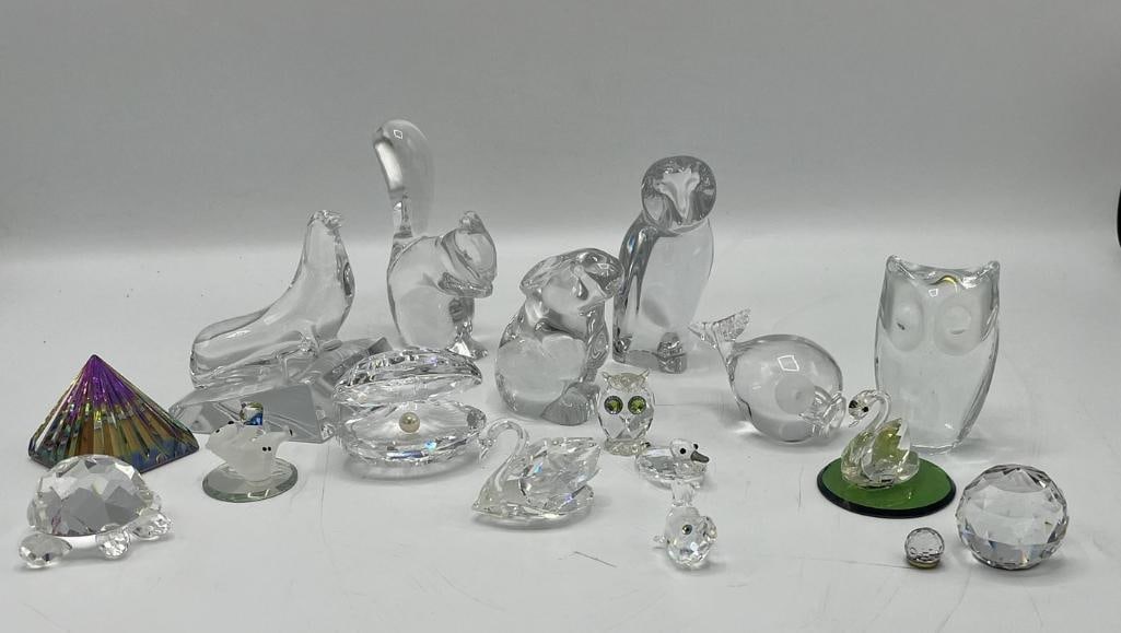 Baccarat owl, squirrel, Swarovski animal figures and more (1 of 14)