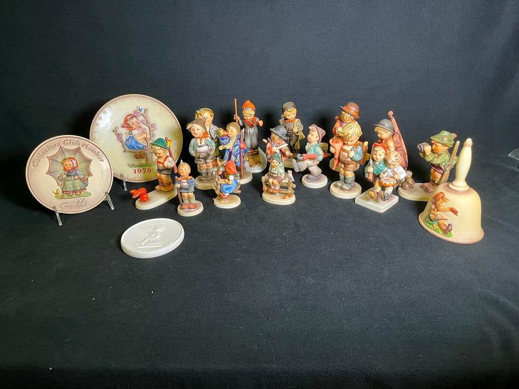 Group of Hummel figurines, bell, plates and more (1 of 5)