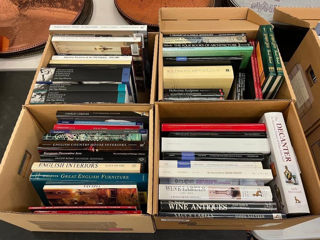 Books on Sculpture, Architecture, Wine, Gothic Style and more: Books on Sculpture, Architecture, Wine, Gothic Style and more. Approx. 50 books.