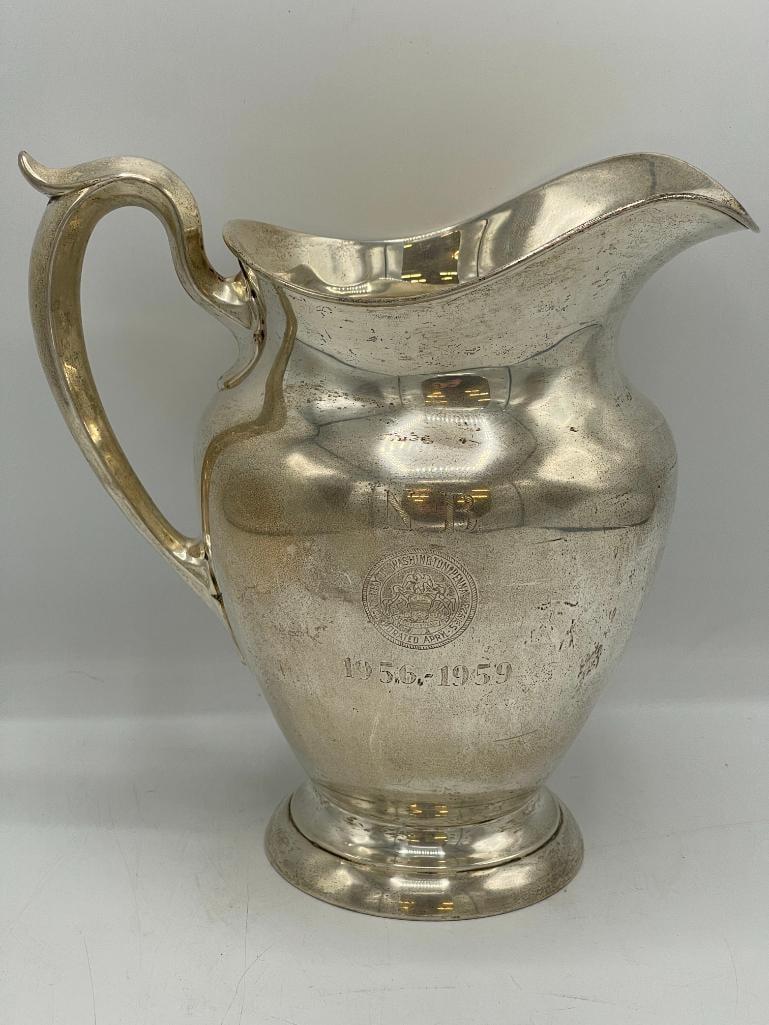 Gorham Sterling City of Washington Penna pitcher: Gorham Sterling City of Washington Penna pitcher. Approx. 9x9x6 inches. Approx. 20oz.