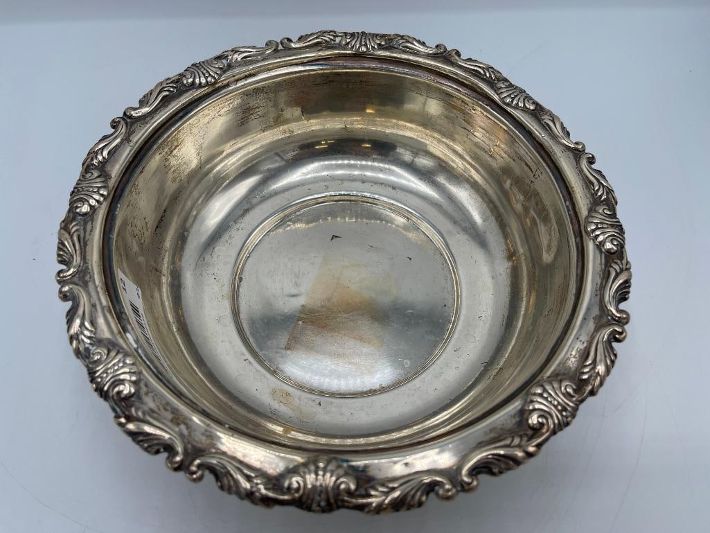 Peru Sterling bowl: Peru Sterling bowl. Approx. 21.5 oz.