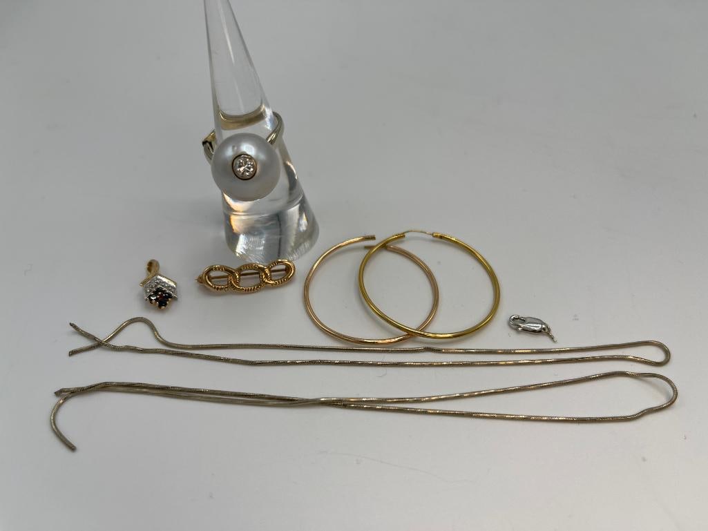 10k gold ring, earrings, necklace and more (1 of 10)