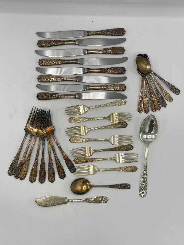 Group of sterling forks, spoons, knives and more (1 of 6)
