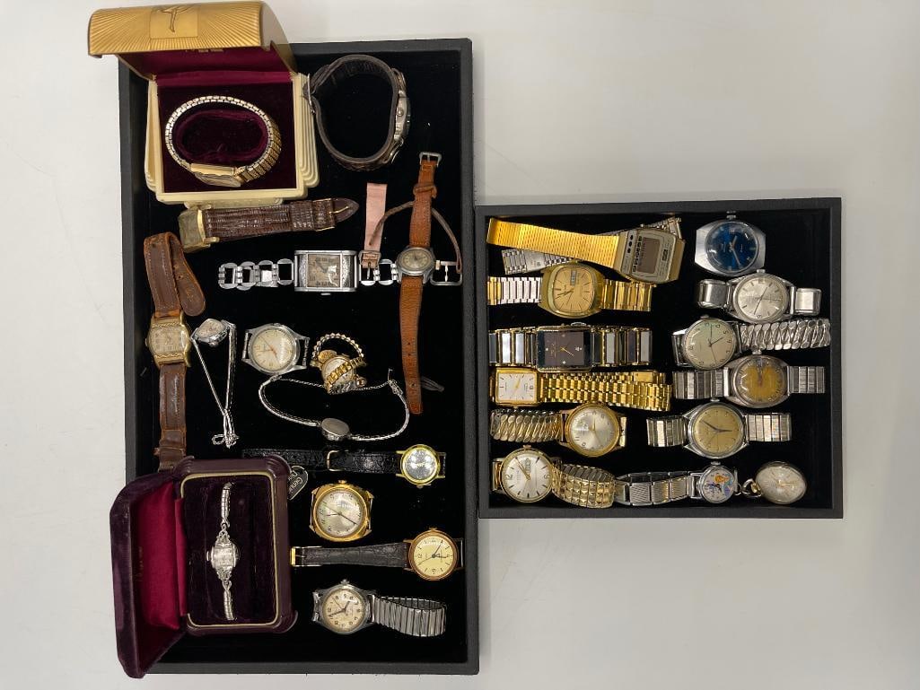 Group of vintage watches, Tissot, Bulova, Timex and more (1 of 6)