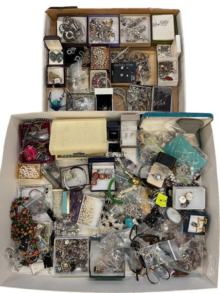 Large group of costume jewelry, necklaces, earrings and more (1 of 11)