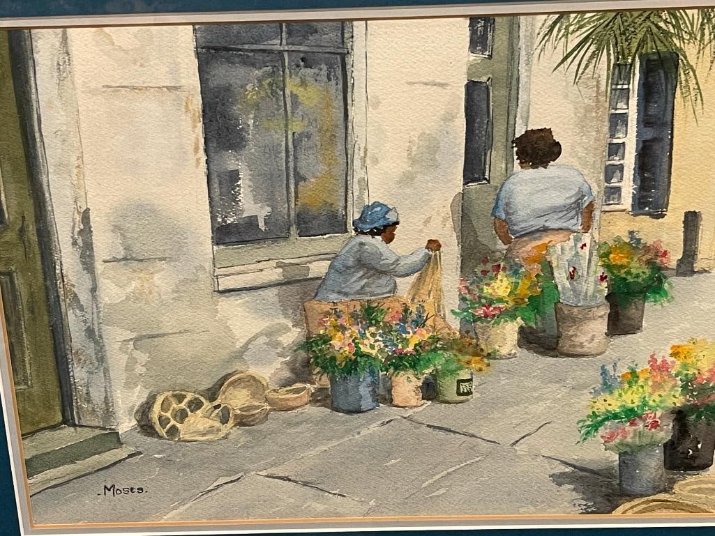 Moses signed watercolor (1 of 3)