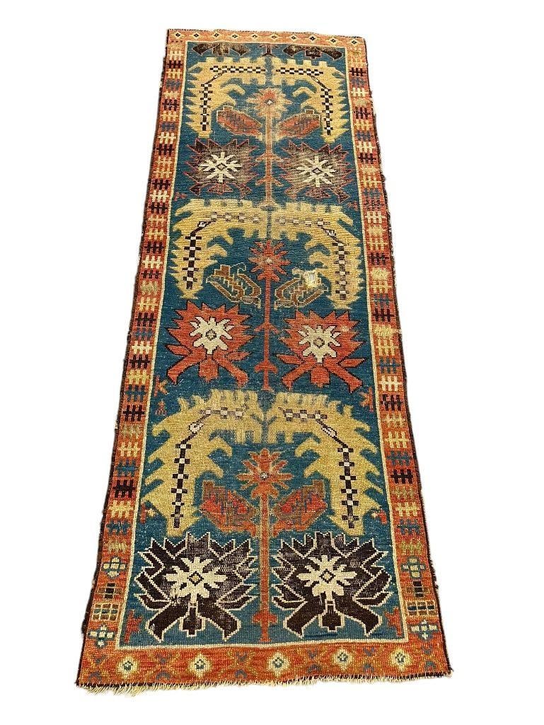 Persian Kurdish runner c. 1910: Persian Kurdish runner c. 1910. Approx. 3'3"x6'4". Provenance: From the Monte Hoffman Collection.