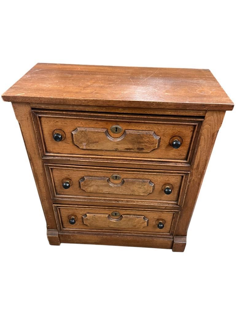 3 Drawer Victorian Chest (1 of 6)