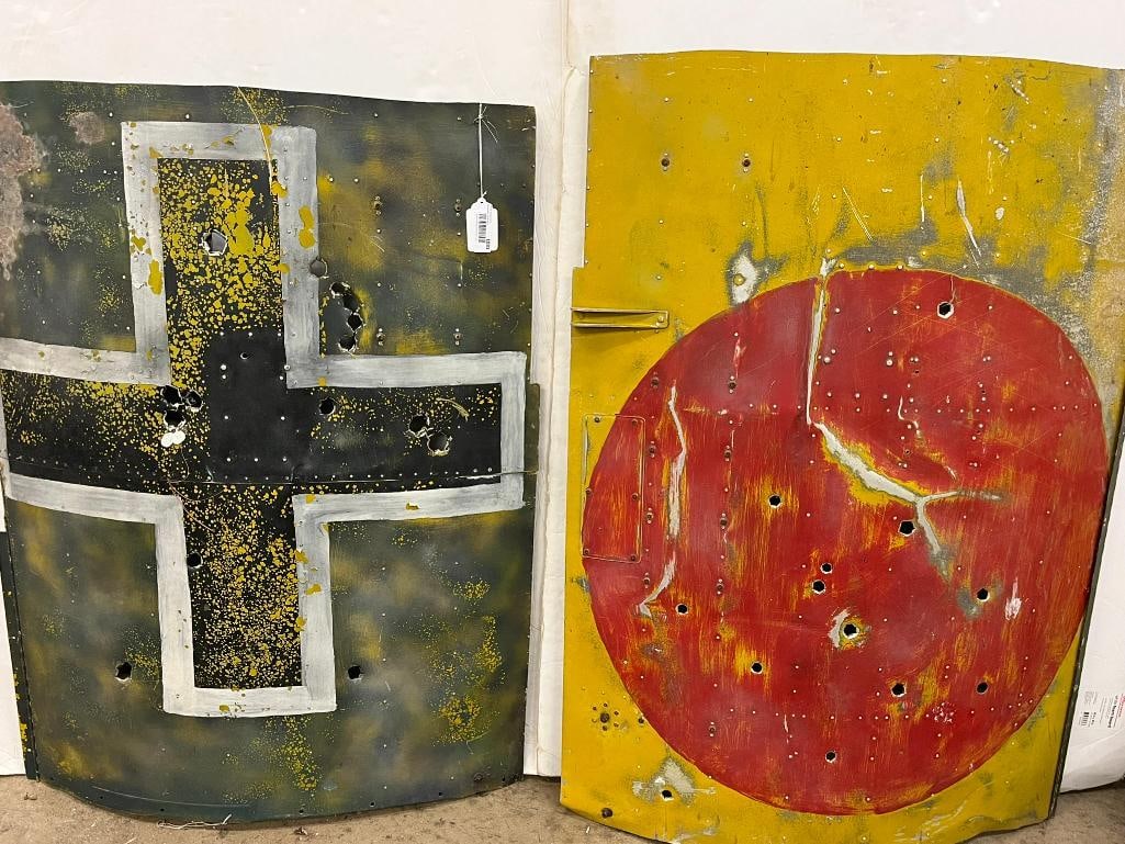 Mock up Japanese and German plane panels: Mock up Japanese and German plane panels. Approx. 45x32x5 inches.