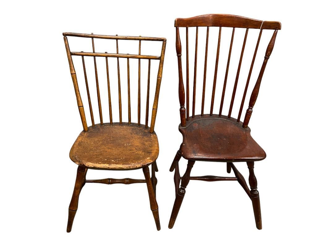 2 Antique Windsor Chairs (1 of 9)