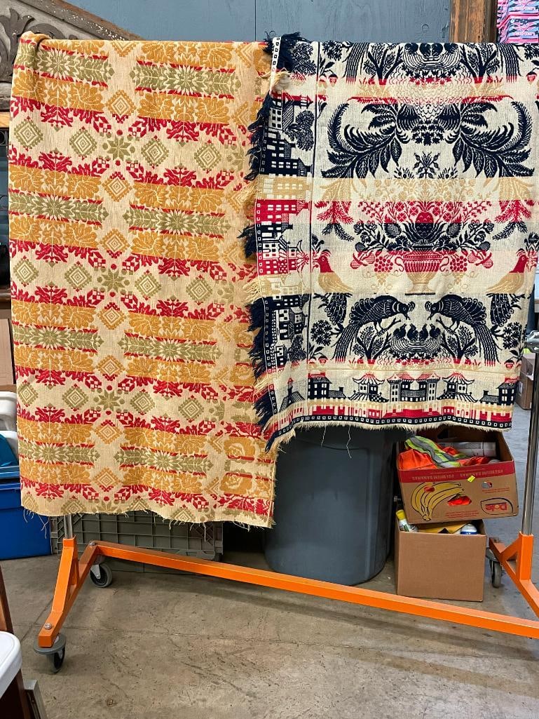 2 Coverlets, one dated 1843 (1 of 7)