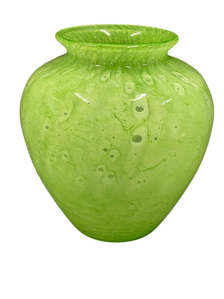 Steuben Green Cluthra Glass Vase (1 of 5)