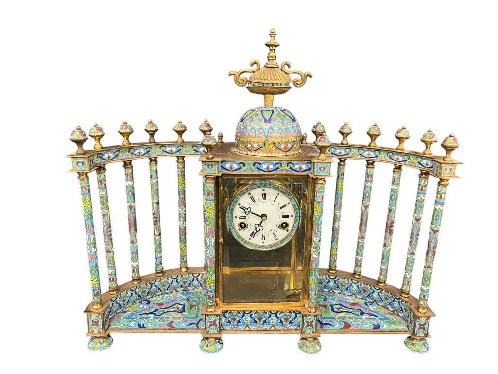 Cloisonne Mantle Clock (1 of 11)
