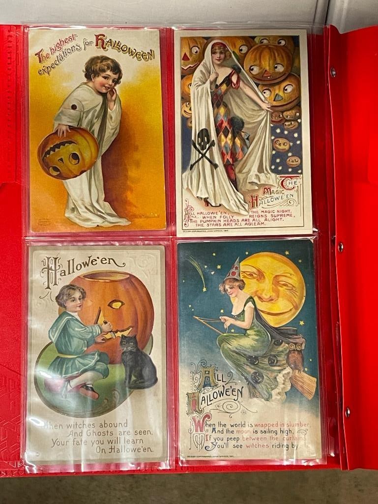 Group of 4 Antique Halloween Postcards (1 of 6)