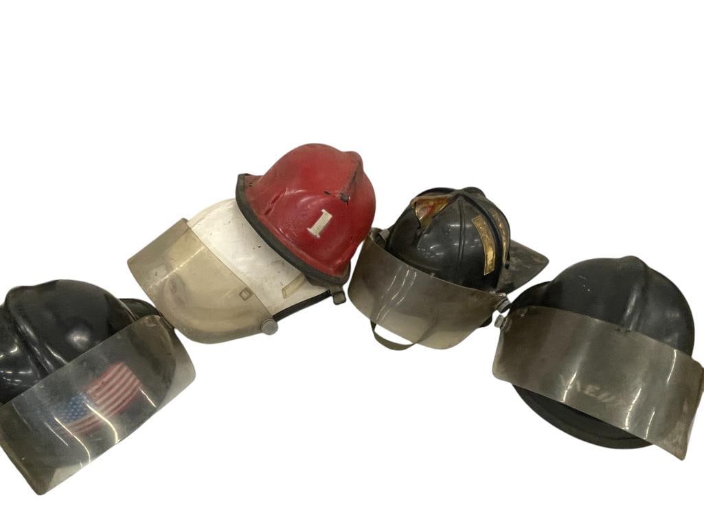 Group of 5 Fireman's Helmets (1 of 9)
