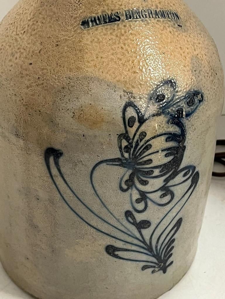 Whites Binghamton Stoneware Jug Lamp (1 of 12)