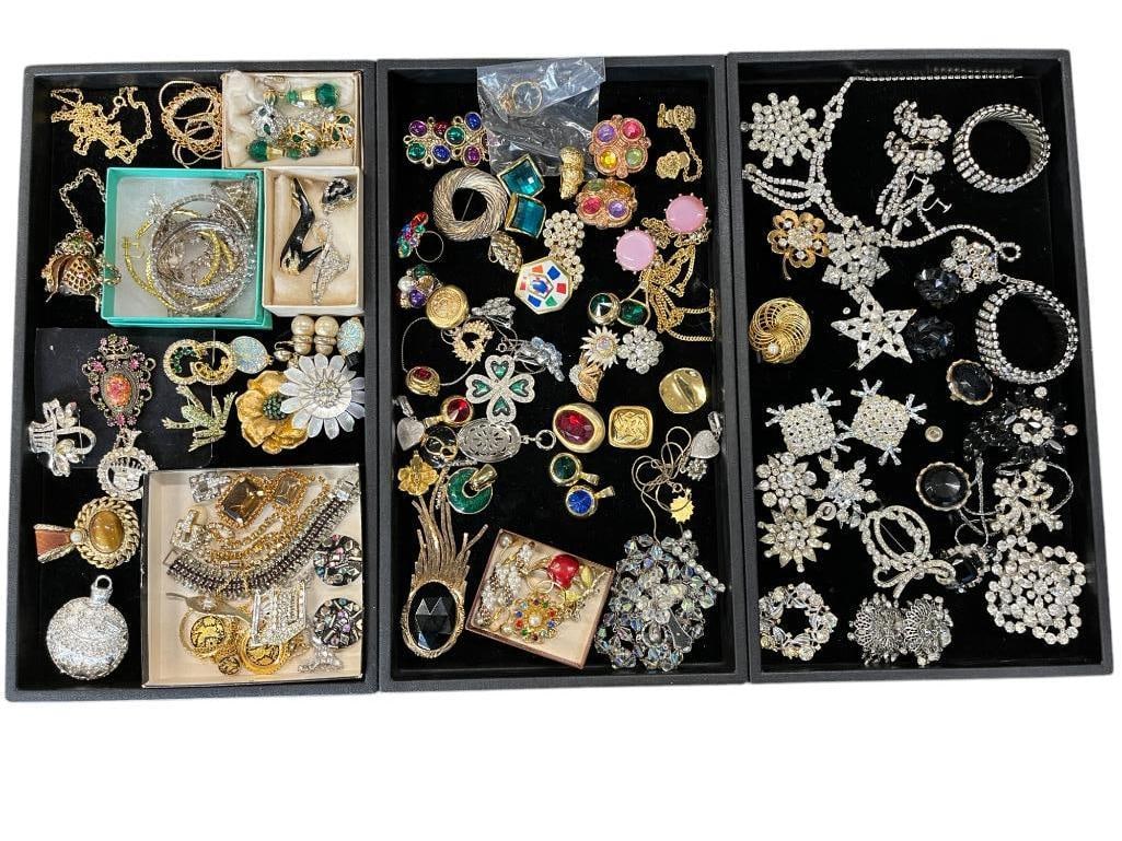 Costume Jewelry Pins, Earrings, Necklaces, Bracelets and more (1 of 13)