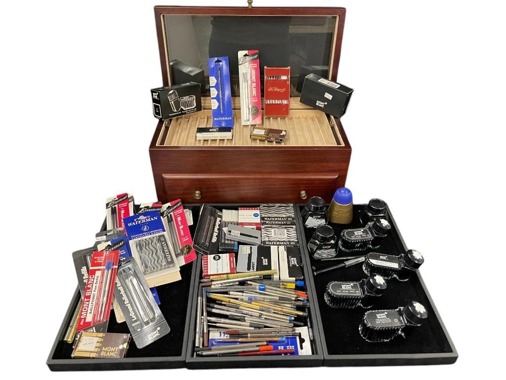 Eureka Pen Storage Box, Montblanc Inkwells, Waterman Refills and more (1 of 10)