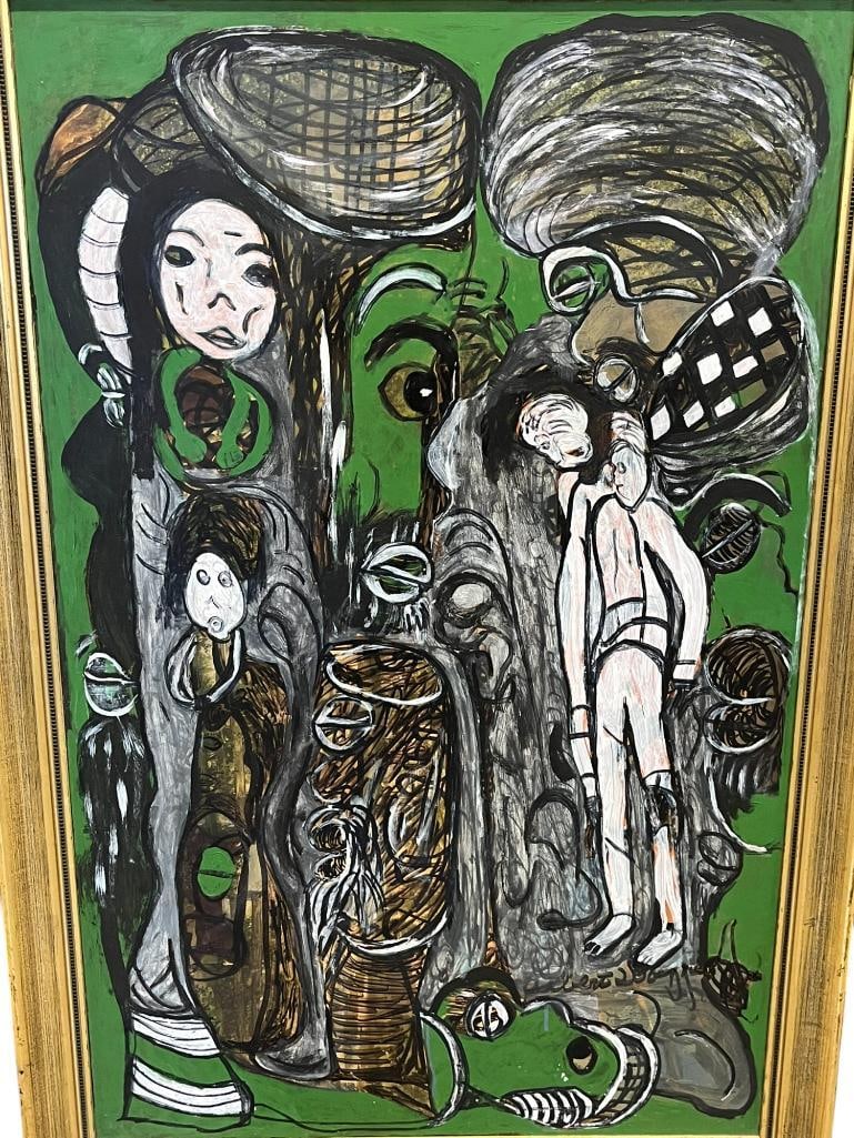 Albert Wagner signed Oil on Board - Black Lust (1 of 8)
