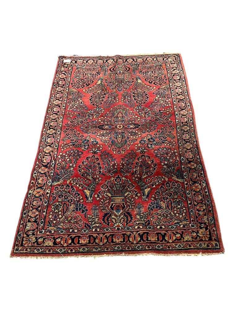 Antique Persian Sarouk Oriental Rug (1 of 6)