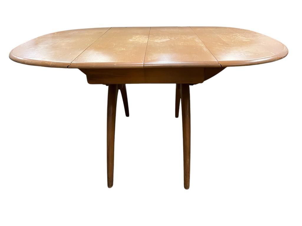 Heywood Wakefield Mid Century Modern Drop Side Table with 4 Chairs (1 of 20)