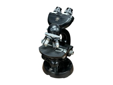 Carl Zeiss Compound Microscope with 4 Objective Lenses