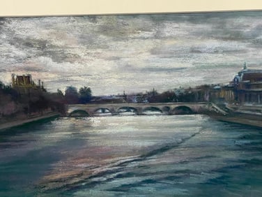 Suzanne Denny Pastel  Pont Neuf Paris