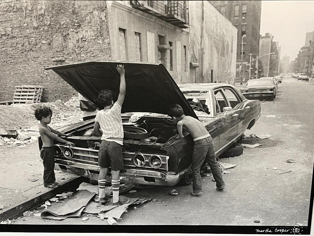 Martha Cooper NYC Street Play Series Photograph: Martha Cooper NYC Street Play Series Photograph. Artwork approx. 14 x 21.75 inches. Frame 21.75 x 29 inches.