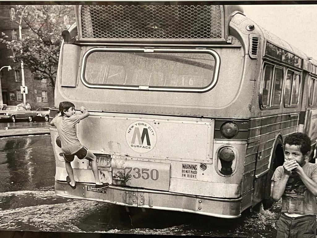 Martha Cooper NYC Street Play Series Photograph: Martha Cooper NYC Street Play Series Photograph. Artwork approx. 14 x 21.75 inches. Frame 21.75 x 29 inches.