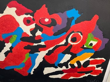 Karel Appel Signed Numbered 28 of 110 Couple in the Night / First Kiss